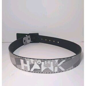 Tony Hawk Skater Belt With Metal Buckle Black & White Geometric 30 32 Waist
